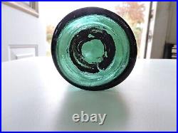 MINERAL WATER CLARKE & Co NEW-YORK PINT EMERALD GREEN IRON PONTIL