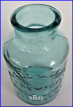 MINT Darker Aqua Jar AYERS & LEWIS PREMIUM BAKING POWDER BUFFALO, NY
