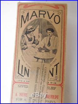 Marvo Liniment Apothecary Bottle Druggist Mulligan Liniment Company, Corning, NY