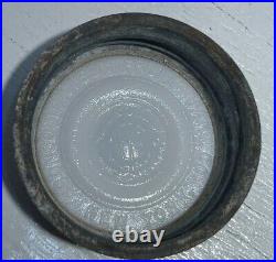 Mason's Patent Nov 30th 1858 Fruit Jar + Canning Lid Crude Bubbly NY USA 1870s