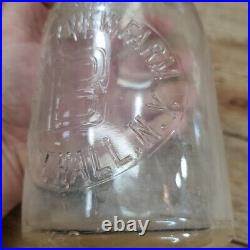 Milk Bottle Valley View Farm Whitehall NY New York One Quart B Bottle RARE HTF