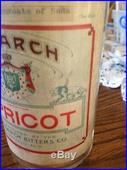 Monarch Bitter Pre Pro Buffalo New York Apricot Bottle 1910's Quart