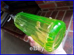 Mt Kisco Seltzer Bottle Vaseline Pyramid Shaped Syphon From Ny Mint