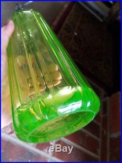 Mt Kisco Seltzer Bottle Vaseline Pyramid Shaped Syphon From Ny Mint
