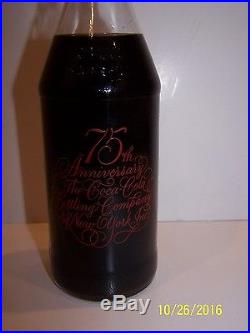 New York. Inc. 75th Anniversary Bottling Company 10 Oz. Coca Cola Bottle