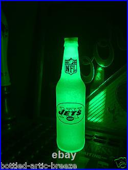 NFL New York Jets Football 12 oz Beer Bottle Light LED lamp sign tickets