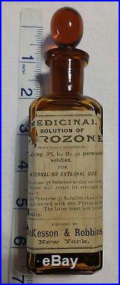 NICE Antique McKesson & Robbins New York Pyrozone Medicinal QUACK MEDICINE RARE
