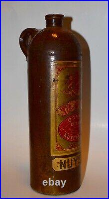 NUYENS CURACAO Stoneware Bottle NY