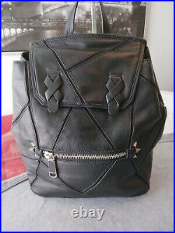NWOT RAFE New York Large Black Italian Leather Backpack $475