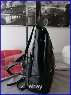 NWOT RAFE New York Large Black Italian Leather Backpack $475