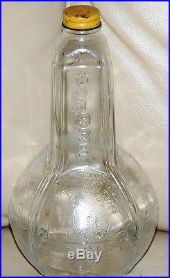 New York 1938-1940 $2600.00 1st Worlds Fair Clear Glass Bottle with Cap