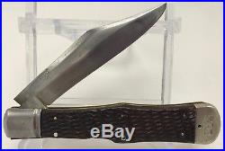 New York Knife Co NYK Walden Hammer Coke Bottle Hunter Lockback 4.5 Blade, RARE