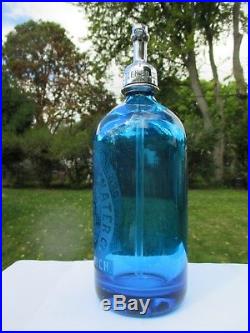 New York Seltzer Water Co. Detroit, Mich. Etched Glass Seltzer Prohibition Era