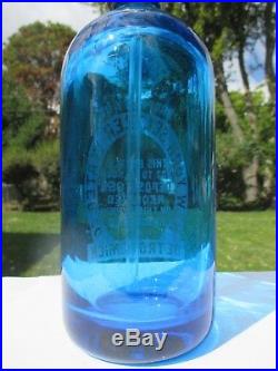 New York Seltzer Water Co. Detroit, Mich. Etched Glass Seltzer Prohibition Era