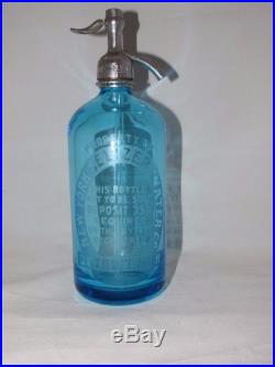 New York Seltzer Water Co. Detroit Michigan Etched Glass Seltzer Prohibition Era