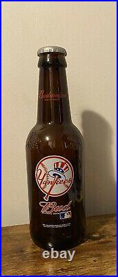 New York Yankees 16 Budweiser Bottle, New Item -Excellent Condition