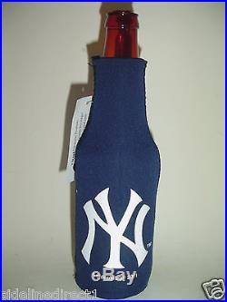 New York Yankees 50 CT Case LOT BEER Bottle Zip coolie w zipper navy blue Kolder