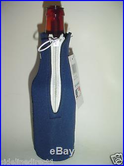 New York Yankees 50 CT Case LOT BEER Bottle Zip coolie w zipper navy blue Kolder
