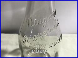 Niagara Cooperative Dairy Limited Quart Milk Bottle Falls New York Wendt