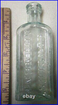 Nice Attic Mint Open Pontil Applied Top AC Howell's Liniment NY Medicine Bottle