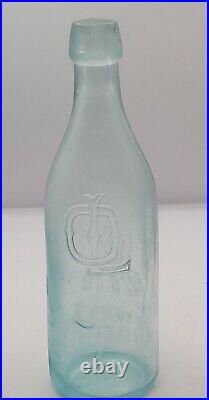 Nice Obermeyer & Liebmann's Embossed Sunface Graphics New York City Ny Bottle