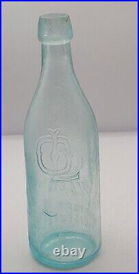 Nice Obermeyer & Liebmann's Embossed Sunface Graphics New York City Ny Bottle