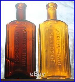 Nice Root Beer/Peach MRS S. A. ALLENS HAIR RESTORER NEW YORK Great Color MINT