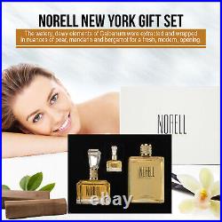 Norell New York Gift Set Eau De Perfume Spray 3.4oz Body Oil 8oz Perfume. 25oz