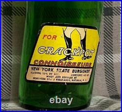 Nutty Bottle For Crackpot Connoisseurs New York State Burgundy Wine Bottle