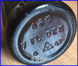 OLD VTG ORANGE CRUSH SODA BOTTLE CASE LOT 1940s UTICA NY CRATE 7 OZ. AMBER GLASS