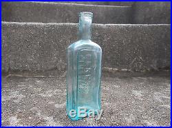 OPEN PONTIL GENESSEE LINIMENT RARE 1840s ROCHESTER, NY BOTTLE SHINY NEAR MINT