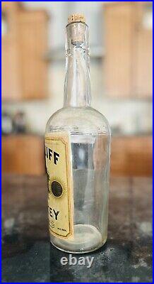 Old Cliff Whiskey J&J Eager Co Paper Label Bottle New York NY Pre Pro 5th Qt