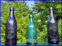 Old Deep Amethyst POUGHKEEPSIE New York Beer Bottle Old New England Liquor