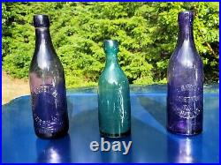 Old Deep Amethyst POUGHKEEPSIE New York Beer Bottle Old New England Liquor