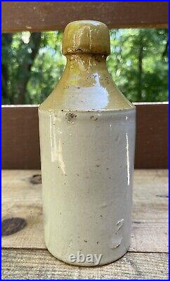 Original Antique Ceramic Stoneware'A' Double Brewed Ginger Beer Bottle NEW YORK