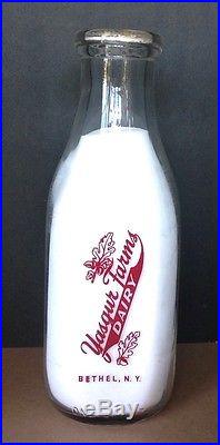 Original Yasgur Farms Dairy Milk Bottle Bethel NY Woodstock Music ...
