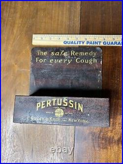 PERTUSSIN SEECK & KADE INC NEW YORK COUGH MEDICINE STORE DISPLAY EARLY 1900's