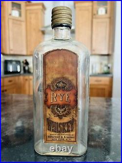 Pennsylvania XXX Monogram Whiskey Ritterman Kraemer Label Bottle NY PrePro Flask