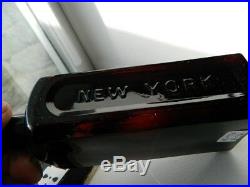 Plum Amethyst Black Glass MRS S A ALLEN'S WORLD HAIR RESTORER NEW YORK