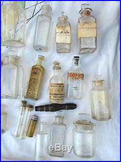 Pre Civil War Medical Apothecary Chest Thomas & Maxwell Aspinwall NY USA Bottles