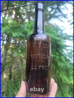 Pre Pro Sample & Co. Wines & Liquors Bottle? Neat Old New York Whiskey Bottle
