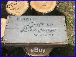 Pre Prohibition Haberle Crystal case crate Syracuse NY Congress Beer bottle