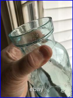 Pristine Quart C F Spencers Patent Richester New York Jar With Repro Lid