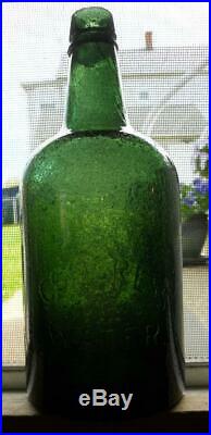 Quart Congress & Empire Hotchkiss' Sons Saratoga NY Mineral Spring Water Bottle