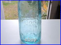 Quart Size Root Beer 1890 Rathje & Hennessey Brooklyn, Ny. Aqua Color