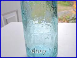 Quart Size Root Beer 1890 Rathje & Hennessey Brooklyn, Ny. Aqua Color