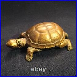 RARE 1880s Antique A. Goetting & Co. Metal Turtle Perfume Bottle New York