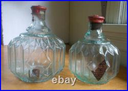 RARE 6 3/8 SIZE HAYWARD HAND GRNADE FIRE EXTINGUISHER NY 1880s PLEATED BOTTLE