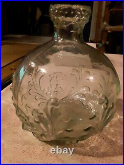 RARE Antique Clyde's Dowser Glass Extinguisher Lion Head Clyde Glassworks, NY