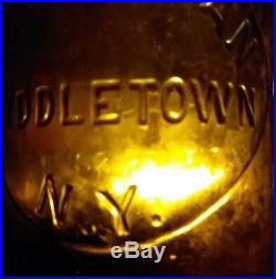 RARE Antique W. C. F. Bastian Middletown NY Blob Top Beer Bottle. Karl Hutter